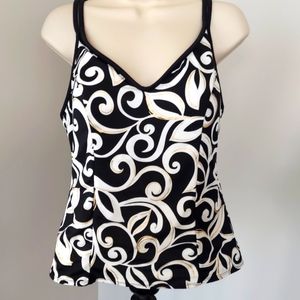 Miraclesuit Tankini Swimsuit Top. Size 14